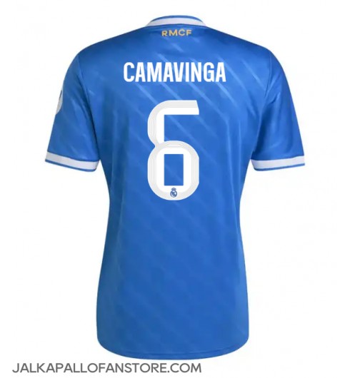 Real Madrid Eduardo Camavinga #6 Kolmaspaita 2025-26 Lyhythihainen Real Madrid Eduardo Camavinga #6 Kolmaspaita 2025-26 Lyhythihainen